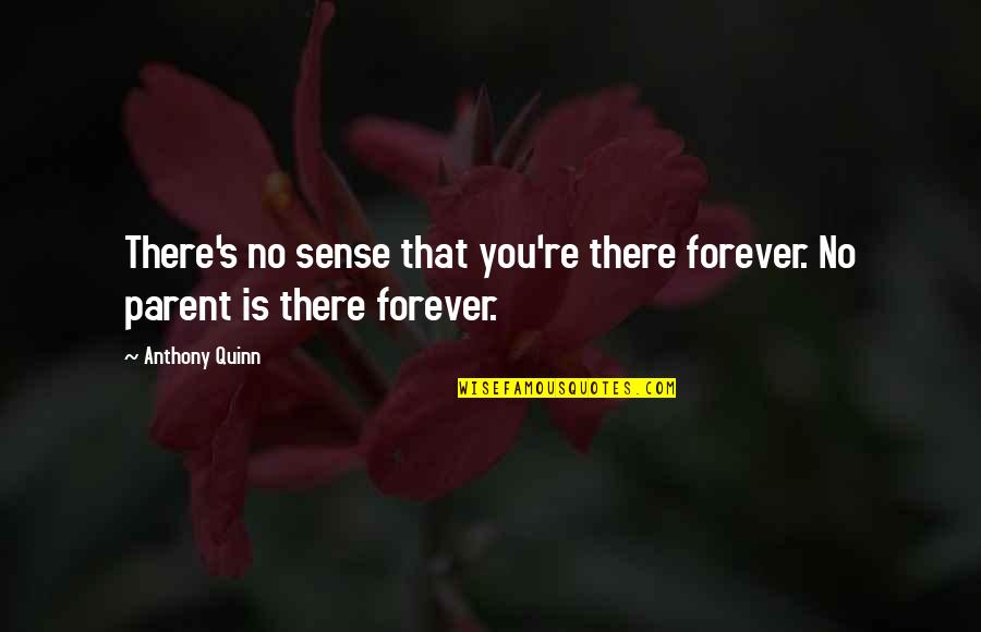 Quinn Quotes By Anthony Quinn: There's no sense that you're there forever. No