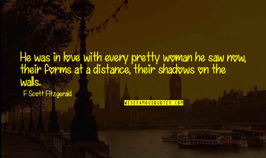 Quintelier Trudo Quotes By F Scott Fitzgerald: He was in love with every pretty woman