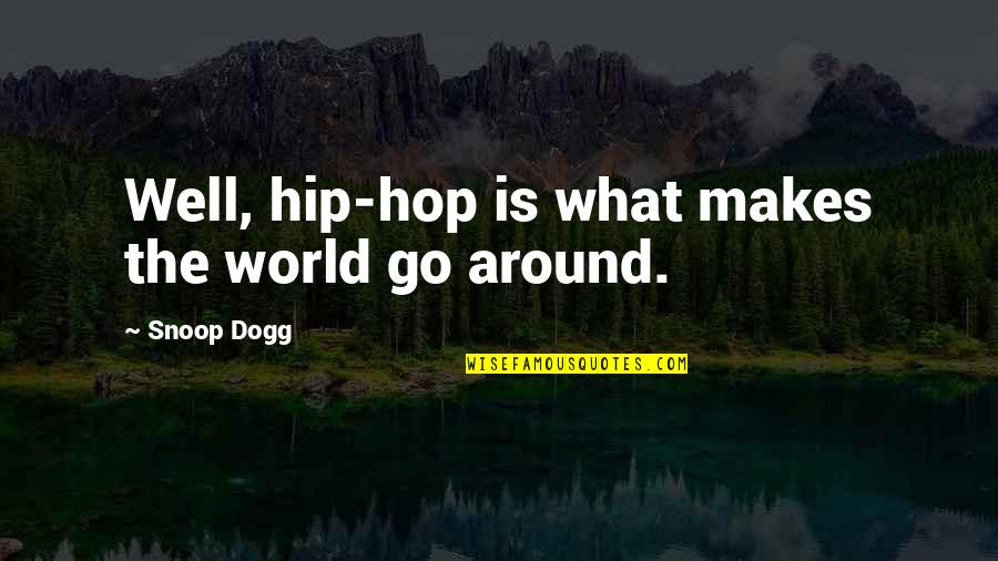 Quotes Commas And Periods Quotes By Snoop Dogg: Well, hip-hop is what makes the world go