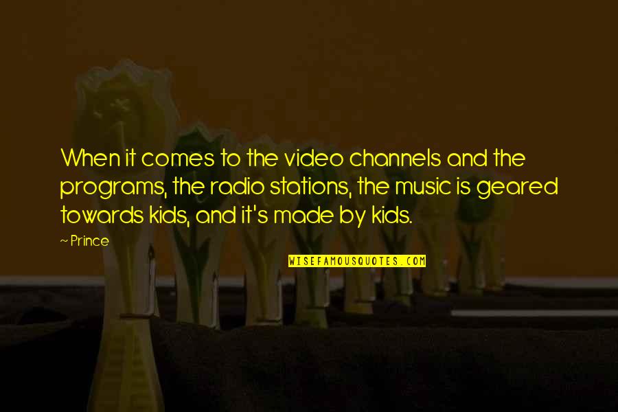 Quotes Tozer Quotes By Prince: When it comes to the video channels and