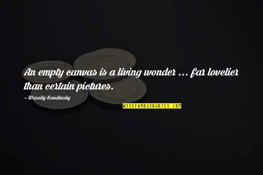 Quotes Translated To Italian Quotes By Wassily Kandinsky: An empty canvas is a living wonder ...