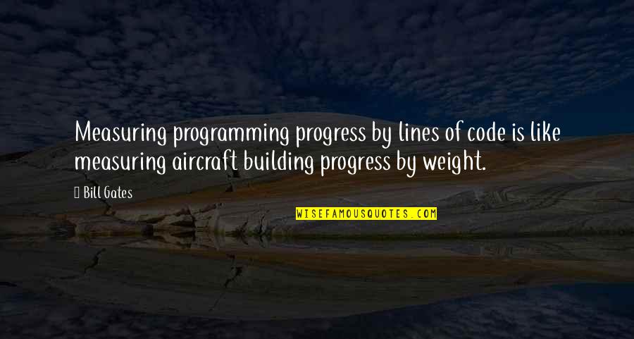 R Programming Quotes By Bill Gates: Measuring programming progress by lines of code is