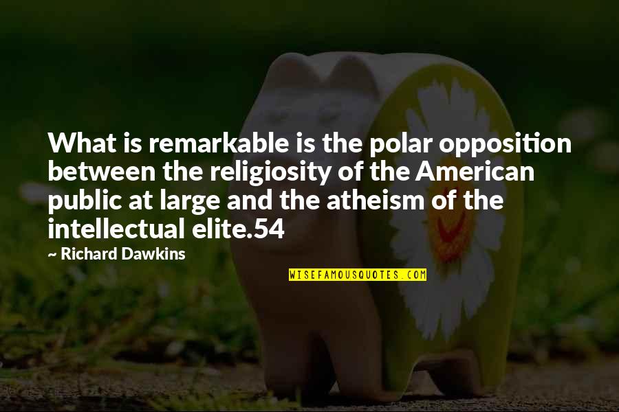 Raf Officer Quotes By Richard Dawkins: What is remarkable is the polar opposition between