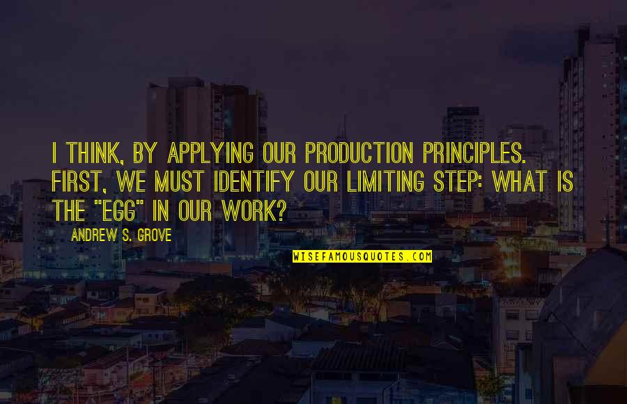 Rahbeks Quotes By Andrew S. Grove: I think, by applying our production principles. First,