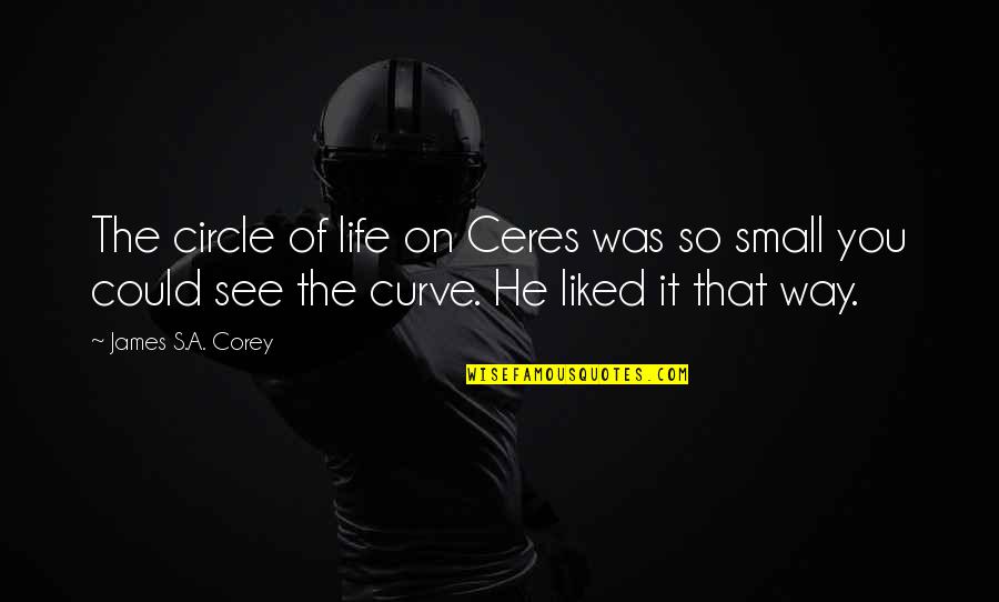 Raided In Spanish Quotes By James S.A. Corey: The circle of life on Ceres was so