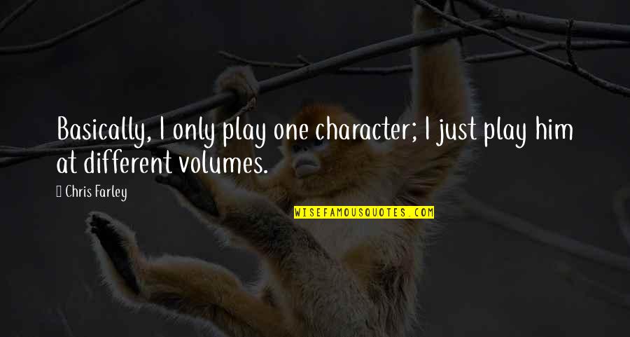 Rancheritas Mexican Quotes By Chris Farley: Basically, I only play one character; I just