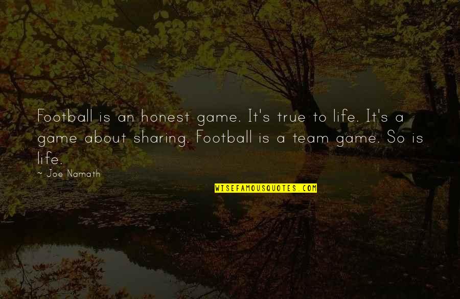 Raquelin Mendieta Quotes By Joe Namath: Football is an honest game. It's true to