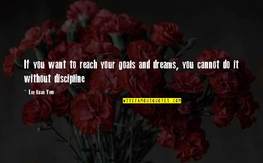 Reach For Dreams Quotes By Lee Kuan Yew: If you want to reach your goals and