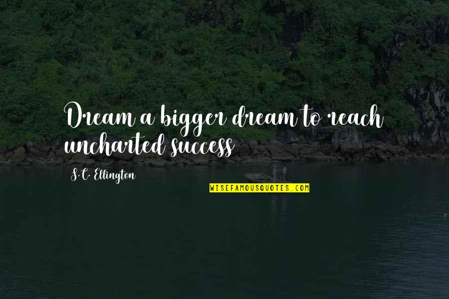 Reach For Dreams Quotes By S.C. Ellington: Dream a bigger dream to reach uncharted success