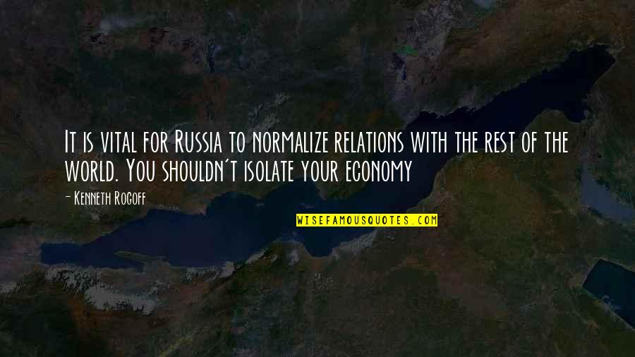 Reading Messages And Not Replying Quotes By Kenneth Rogoff: It is vital for Russia to normalize relations
