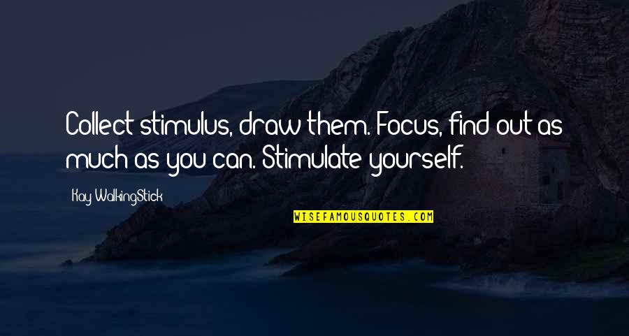 Rec Tec Quotes By Kay WalkingStick: Collect stimulus, draw them. Focus, find out as