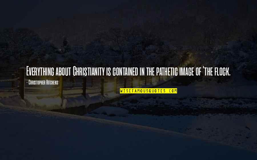 Reflexion Quotes By Christopher Hitchens: Everything about Christianity is contained in the pathetic