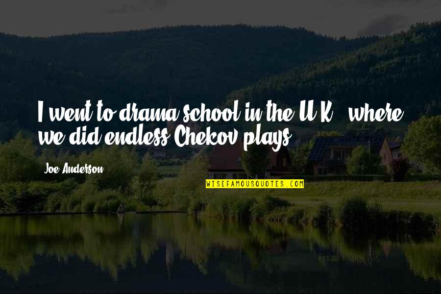 Rejection Family Quotes By Joe Anderson: I went to drama school in the U.K.,