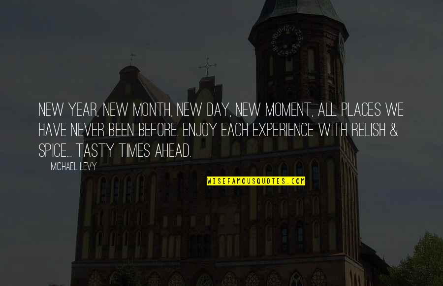 Relish The Moment Quotes By Michael Levy: New Year, new month, new day, new moment,