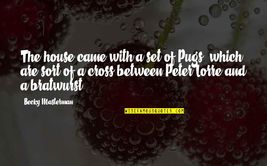 Request Denied Quotes By Becky Masterman: The house came with a set of Pugs,