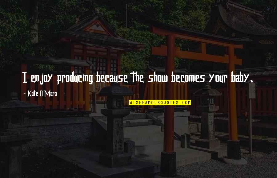 Retherford Vs Diakomihalis Quotes By Kate O'Mara: I enjoy producing because the show becomes your