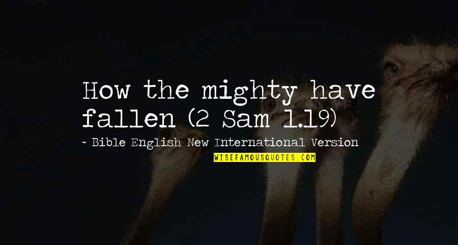 Rhodalyne Q Quotes By Bible English New International Version: How the mighty have fallen (2 Sam 1.19)