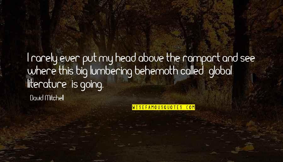 Risasi Uae Quotes By David Mitchell: I rarely ever put my head above the