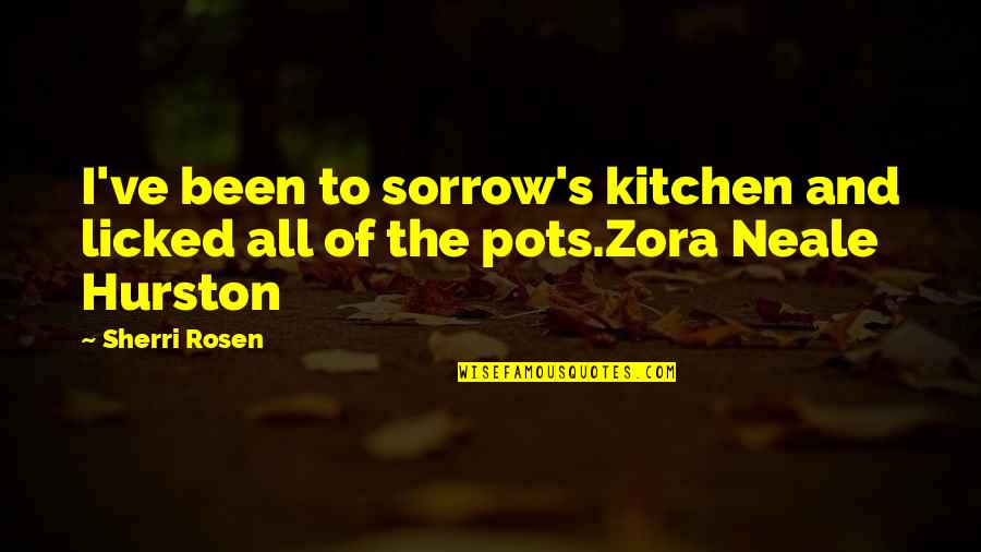 Riverboat Quotes By Sherri Rosen: I've been to sorrow's kitchen and licked all