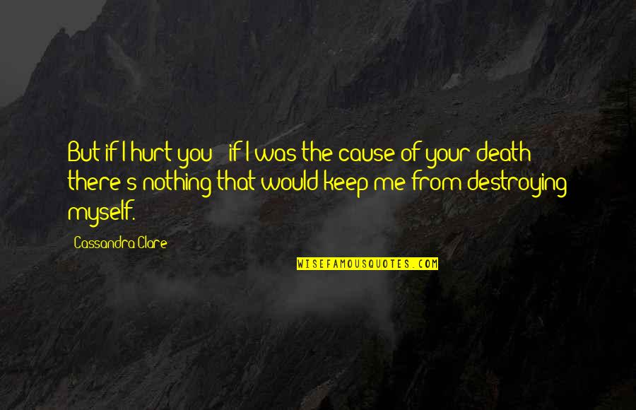 Roadrunners Video Quotes By Cassandra Clare: But if I hurt you - if I