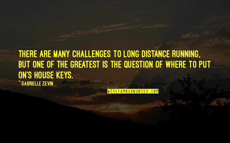 Robots Replacing Humans Quotes By Gabrielle Zevin: There are many challenges to long distance running,