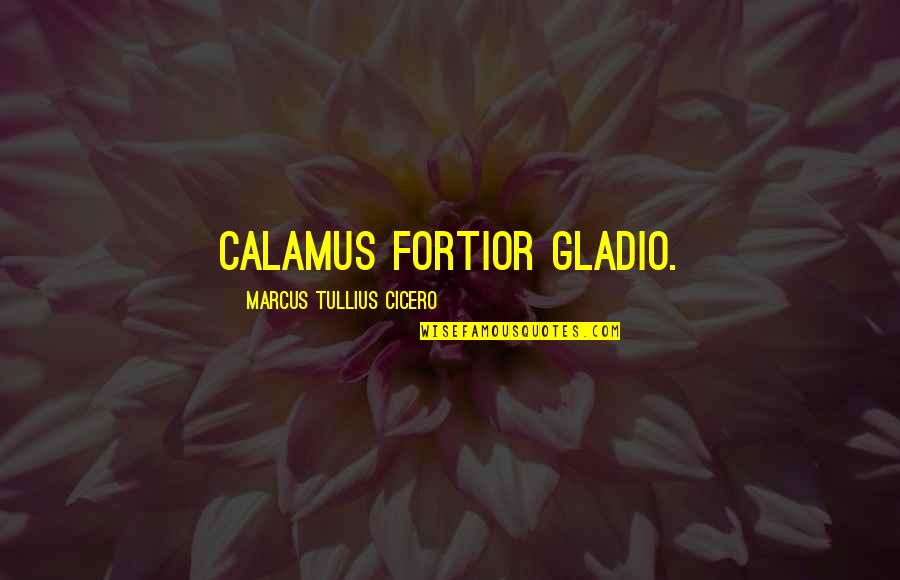 Rokiskys Service Quotes By Marcus Tullius Cicero: Calamus fortior gladio.