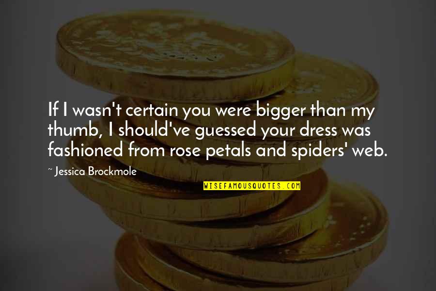 Rose And You Quotes By Jessica Brockmole: If I wasn't certain you were bigger than