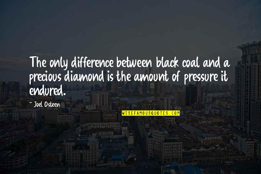 Rothbaum Daniel Quotes By Joel Osteen: The only difference between black coal and a