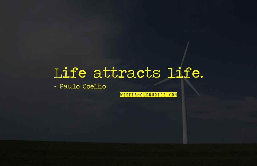 Roy Lessin Christmas Quotes By Paulo Coelho: Life attracts life.