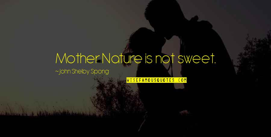 Rumanian Tanks Quotes By John Shelby Spong: Mother Nature is not sweet.