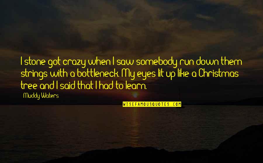 Run Like Quotes By Muddy Waters: I stone got crazy when I saw somebody