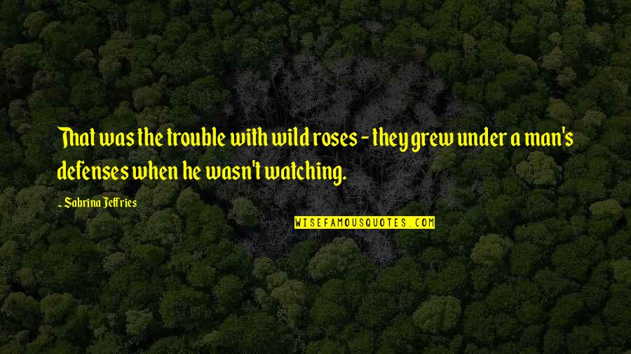 Sabrina's Quotes By Sabrina Jeffries: That was the trouble with wild roses -