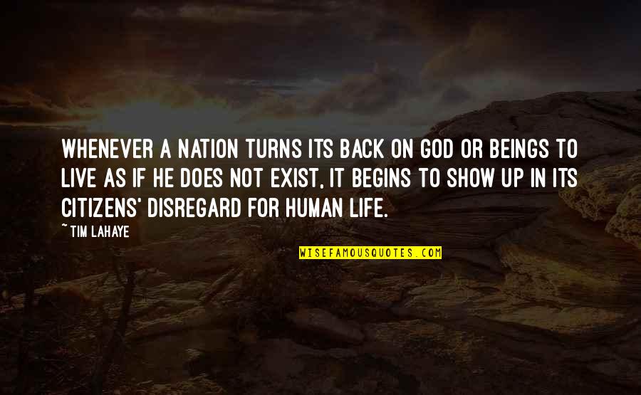 Sad Christmas Without You Quotes By Tim LaHaye: Whenever a nation turns its back on God