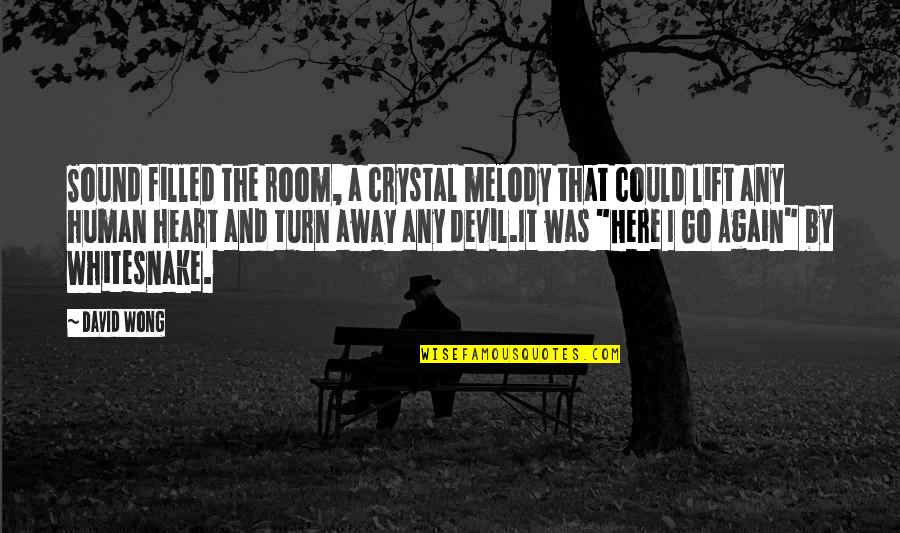 Sad Mental Health Quotes By David Wong: Sound filled the room, a crystal melody that