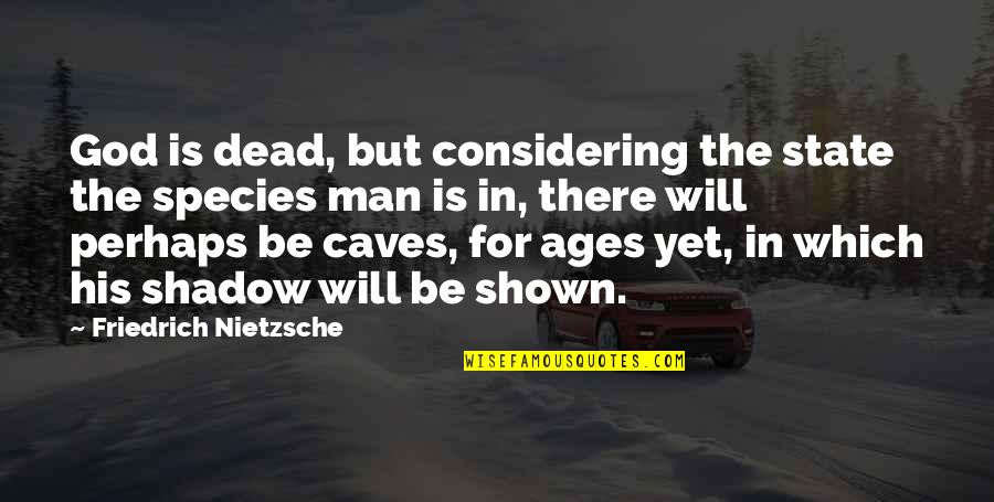 Sadiki Bakari Quotes By Friedrich Nietzsche: God is dead, but considering the state the