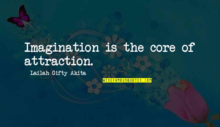 Sahi Insaan Quotes By Lailah Gifty Akita: Imagination is the core of attraction.