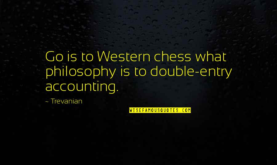 Sakafu Ltd Quotes By Trevanian: Go is to Western chess what philosophy is