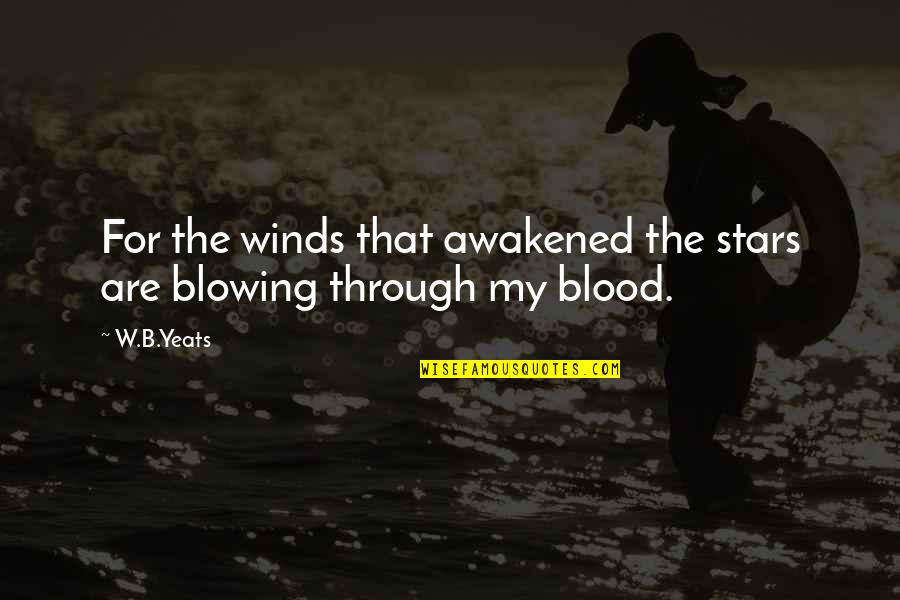 Sana Ako Nalang Ulit Quotes By W.B.Yeats: For the winds that awakened the stars are