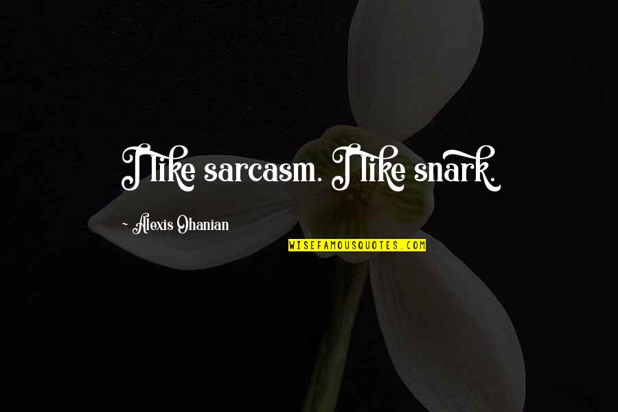 Sarracenos Significado Quotes By Alexis Ohanian: I like sarcasm. I like snark.