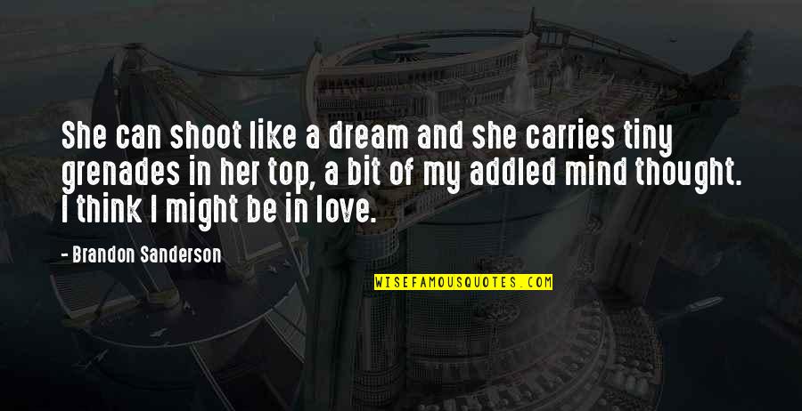 Savicorp Quotes By Brandon Sanderson: She can shoot like a dream and she
