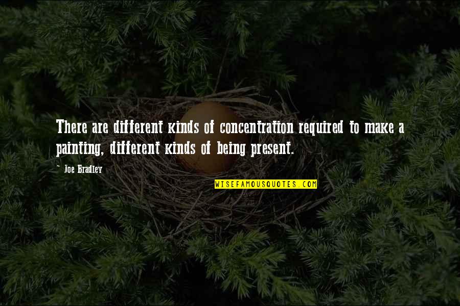 Sawhney Sumit Quotes By Joe Bradley: There are different kinds of concentration required to