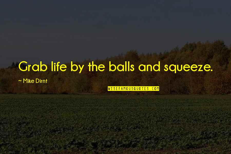 Schachermayer Quotes By Mike Dirnt: Grab life by the balls and squeeze.