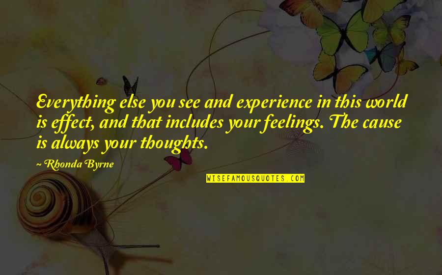 Scoles Wall Quotes By Rhonda Byrne: Everything else you see and experience in this