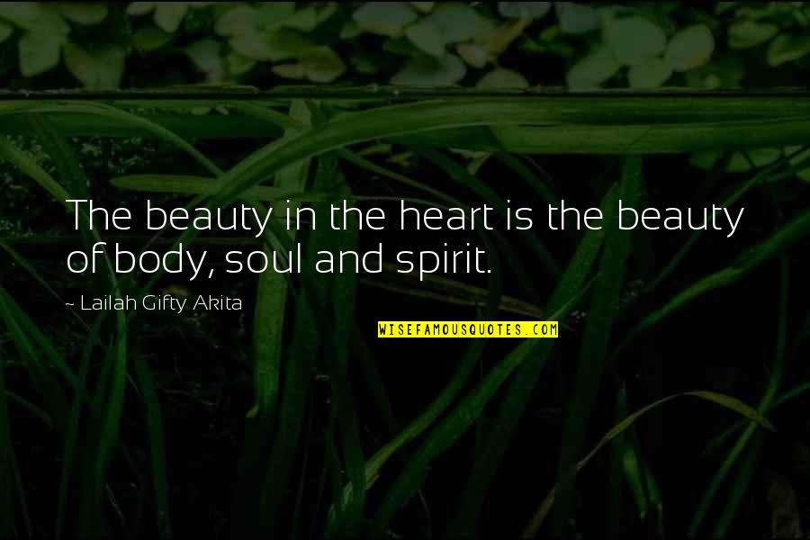 Seafolly Quotes By Lailah Gifty Akita: The beauty in the heart is the beauty