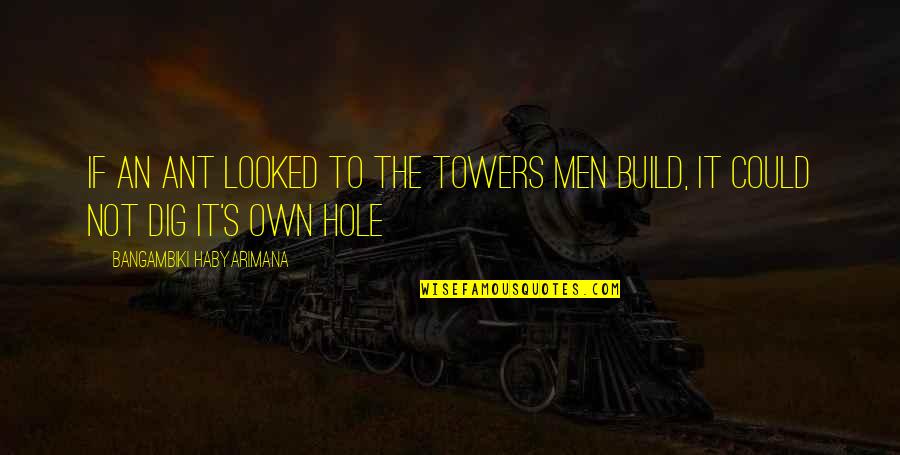 Seedsman Voucher Quotes By Bangambiki Habyarimana: If an ant looked to the towers men