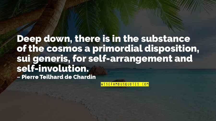 Self De Quotes By Pierre Teilhard De Chardin: Deep down, there is in the substance of