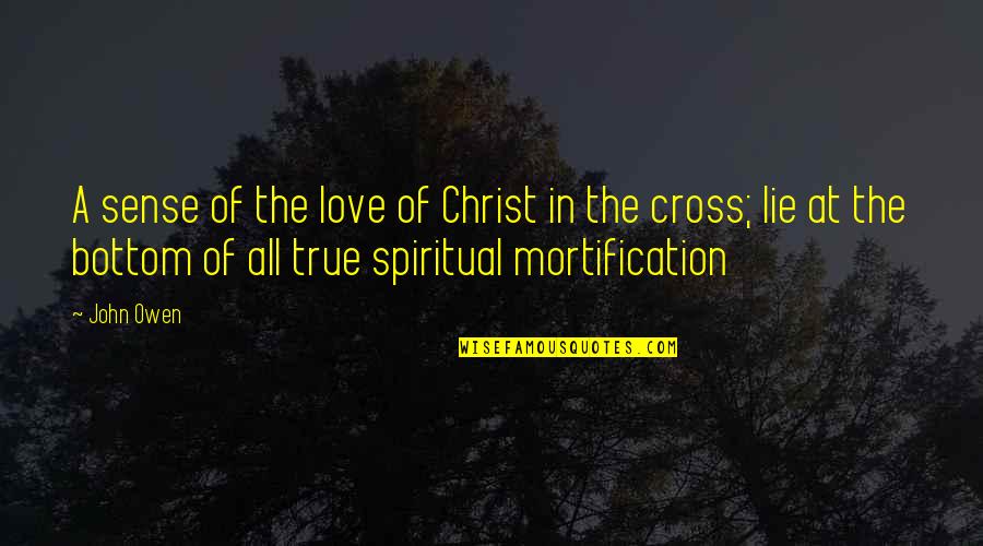 Sematikus Quotes By John Owen: A sense of the love of Christ in