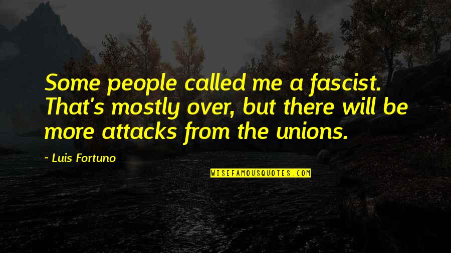Senja Dan Artinya Quotes By Luis Fortuno: Some people called me a fascist. That's mostly