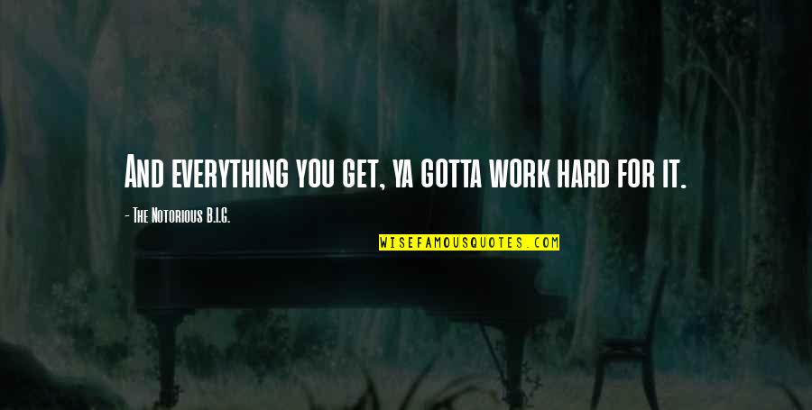 Senkus Voice Quotes By The Notorious B.I.G.: And everything you get, ya gotta work hard