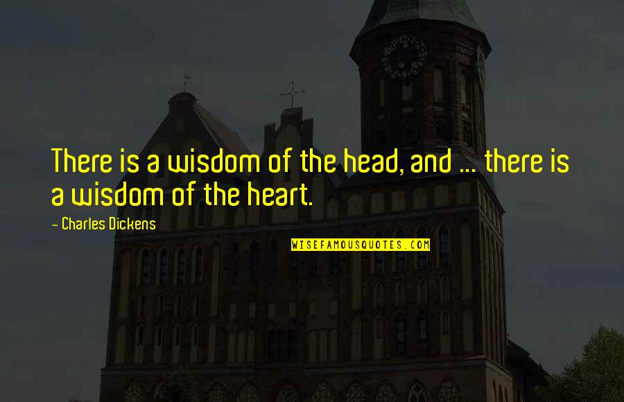 Sensitivie Quotes By Charles Dickens: There is a wisdom of the head, and